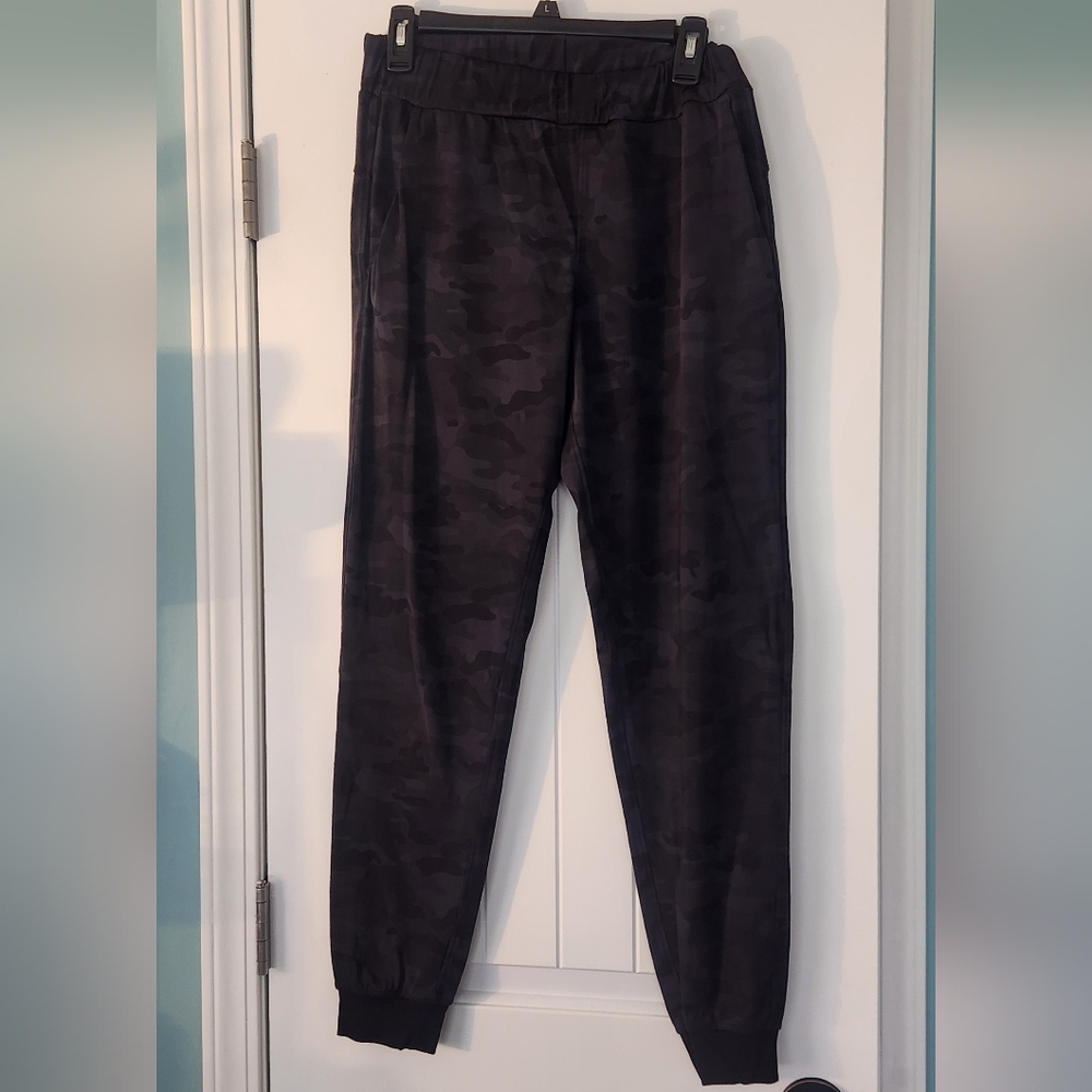 Black Zyia Camouflage Joggers